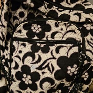 Vera Bradley Black And White Back Pack
